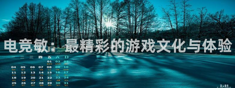 南宫电竞电竞官网app下载：电竞敏：最精彩的游戏文化与体验